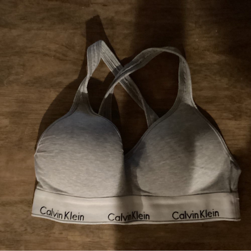 Calvin Klein Gray T-Shirt Bra with Molded Cups